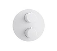 Herzbach Ensemble de montage final Deep White 23.503055. 2000 .07 pour 3 Verbraucher , thermostat encastré, blanc mat