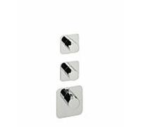 Kit de montage final Herzbach Logic XL 2 36.522015.1.01 pour module de thermostat universel, chromé