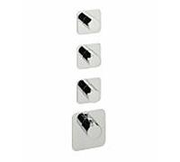 Kit de montage final Herzbach Logic XL 3 36.523015.1.01 pour module de thermostat universel, chromé