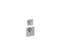 Kit de montage final Herzbach Logic XL 36.521015.1.14 pour module thermostat universel, finition acier inoxydable
