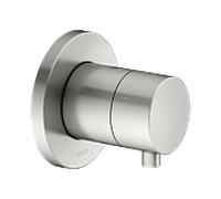 Kit de montage final KEUCO IXMO 59549211001 robinet d'arrêt et de dérivation à 3 voies encastré, poignée Comfort , ronde, finition inox