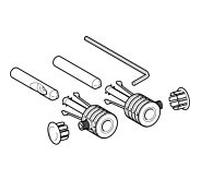 Geberit kit de montage pour mur WC -/ Bidet 597182000 montage latéral