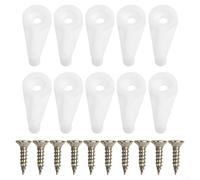 Kit de montage mural 20 pièces clips de fixation en plastique pour miroir sans cadre en verre dur plaques de plâtre murs en bois (D 50 pièces)