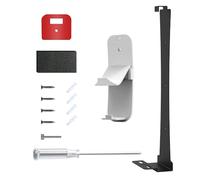Kit de montage mural console pour PS5 SLIM, support mural pour console de jeux avec crochet de suspension pour manette, support de rangement, accessoires (Blanc)