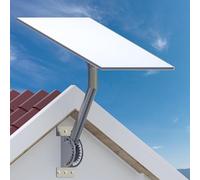 Kit de montage mural réglable en acier inoxydable pour antenne parabolique standard Starlink (3e génération) | Adaptateur de tuyau incliné à 20° inclus