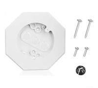 Kit de montage octogonal pour applique murale 30,5 cm pour panneaux verticaux extérieurs en plastique avec vis de fixation sécurisées