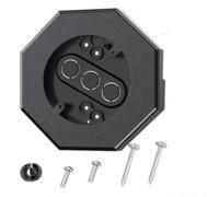 Kit de montage octogonal pour applique murale extérieure pour panneaux de revêtement verticaux de 1,27 cm, base en plastique avec matériel de couleur blanche, installation facile pour murs extérieurs