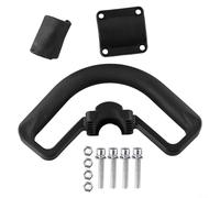 Kit de montage pour barre de tondeuse à gazon avec poignée ergonomique, rembourrage en éponge, 2 manchons en caoutchouc et 4 vis, pièce de rechange en plastique pour tige de 26 mm pour jardin et