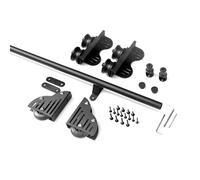 Kit de montage pour échelle coulissante rétractable - Matériel roulant robuste avec rails à rouleaux de traction pour la maison, le bureau et la bibliothèque