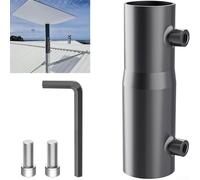 Kit de montage pour équipement Internet Starlink avec adaptateur de poteau en acier et vis pour une fixation sûre sur le toit, le mur et les avant-toits, convient aux versions Starlink standard et