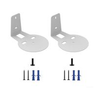 Kit de montage pour haut-parleur Surround Sound - Support de serrage double face pour audio arrière - Support pivotant et inclinable en métal blanc - 133 x 100 x 75 mm