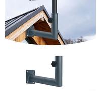 Kit de montage pour parabole Gen 3 - mur en acier robuste ou pour montage d'avant-toit avec adaptateur de tuyau, 20 x 8,9 x 15,9 cm, gris