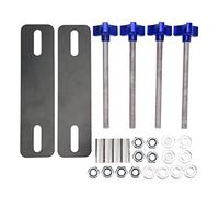 Kit de montage pour plaque de traction tout-terrain, ensemble de supports réglables avec goujons M10 pour chenilles de récupération de 4,72 à 6,69 pouces, support de fixation (Bleue)