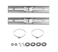 Kit de montage pour poteau de 40 cm, supports en acier inoxydable avec pince réglable de 200 mm pour boîte de jonction étanche, boîtier électrique (2 pièces)