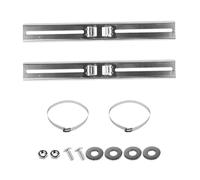 Kit de montage pour poteau de 50 cm, supports en acier inoxydable avec pince réglable de 200 mm pour boîte de jonction étanche, boîtier électrique (2 pièces)