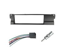 Kit De Montage pour Tableau Bord D'autoradio Double DIN pour Série 3 E46 1998-2005 + Adaptateur D'antenne ISO Pièce Rechange(1 din with wire)