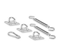 Kit de montage pour toile d'ombrage - triangle - acier inoxydable