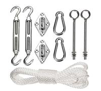 Kit de fixation pour voile d'ombrage Toile solaire Acier inoxydable