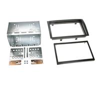 Adaptateur de façade soft touch 2-din fiat / citroen / peugeot noir