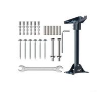 Kit de montage robuste pour Starlink pour GEN 3 avec tuyau en acier de 40 cm de long et base multiple pour une installation flexible sur des surfaces plates ou inclinées