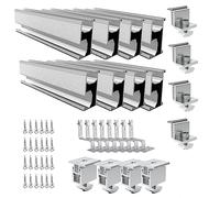 Kit de montage solaire photovoltaïque pour toit de tuiles avec crochets et support de panneau, rail de fixation pour toit de tuiles (30-50 mm de hauteur, 3 modules)