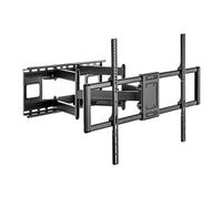 Gembird - Kit de montage (support mural) - pour Écran LCD/LED - mouvement complet - acier - noir - Taille d'écran : 60"-120" Noir G