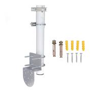 Kit de Montage sur Poteau d'antenne, Support Mural Robuste en Acier Inoxydable avec vis en U pour antennes paraboliques rectangulaires V2, antenne TV extérieure, Extension Wi-FI