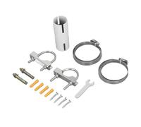 Kit de montage sur poteau en J en acier inoxydable, angle réglable pour kit Internet, antenne satellite V2, parabole, TV extérieure, prolongateurs WiFi [Installation facile] CA