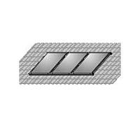 Kit de montage sur toiture Wolf 7701671 pour 3 collecteurs, dalle emboîtable F3-1/CFK-1, vertical