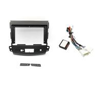 Kit De Montage Tableau Bord pour Autoradio 2Din 9 Pouces pour Mitsubishi pour Outlander 2008 2009 2010 2011 DVD MP5 WEFOLCC(Frame Cable Canbus)