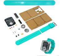 Kit de montre LED à monter soi-même - Horloge électronique avec pratique de soudure, écran LED rouge de 0,7 cm, format 12/24 heures, mode veille automatique, pour testeur professionnel et industriel
