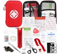 Kit de morsure de serpent, kit de piqûres d'abeilles, fournitures de premiers secours d'urgence, extracteur de venin, premiers secours pour randonnée, randonnée et camping Comprend un masque facial