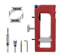 Kit de mortaiser de charnière de porte avec patins antidérapants pour une meilleure précision d'installation (rouge)