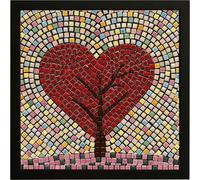 Kit de mosaïque de 20 cm avec cadre en bois massif. Amour