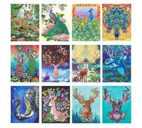 Kit De Mosaïque En Strass, 30x40cm, Dessin De Diamant En Série D'animaux, Perceuse En Forme Spéciale, Décoration De La Maison, Artisanat D'art Mural