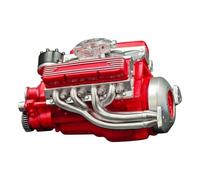Kit de moteur à 8 cylindres de type V - Mini moteur à 8 cylindres de type V à monter soi-même - Modèle réaliste pour adultes et amateurs de technologie - Fidèle aux détails