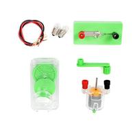 Kit de moteur à manivelle avec support d'ampoule, courbure manuelle, générateur de courant scientifique