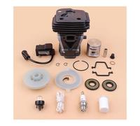Kit de Moteur à Ressort poulie Bobine d'allumage, Joint Piston Cylindre 42 mm, adapté au Remplacement du des tronçonneuses Essence 445 et 445E