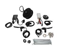 Kit de moteur de moyeu de roue électrique 36 V 500 W moteur de moyeu sans balais à entraînement avant avec compteur d'affichage GD06 et contrôleur de dissipation thermique pour (Pour rayons de jante