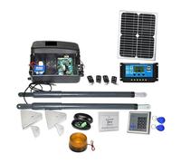 Kit de moteur d'ouverture porte battante, opérateur à énergie solaire DC 12V, robuste Applicabilité étendue(Kit2)