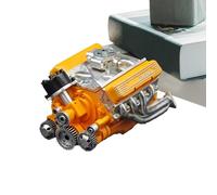 Kit de moteur modèle pour adultes - Miniature mécanique décorative en résine assemblable | Projet éducatif pour garage, maison, bureau, salle de classe, travaux manuels, cadeau anniversaire