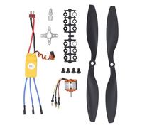 Kit de moteur sans balais A2212 13T 1000KV, ensemble ESC 30A haute efficacité, poussée puissante pour drones d'avion 550 RC, acier allié ABS, léger et durable, taille 27,5 x 27 mm