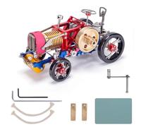 Kit de moteur Stirling, Flame Eater - Modèle de tracteur de roue de moteur sous vide - Physique STEM - Œuvre d'art expérimentale pour les amateurs