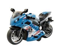 Kit de Moto électrique Jouet - Vélo Push and Go - Figurine à Piles - Kit de Construction de modélisme - Jouet de modèle de Moto pour et Adultes - pour Construire et Courir à la Maison