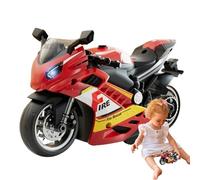 Kit de Moto électrique Jouet - Vélo Push and Go - Figurine à Piles - Kit de Construction de modélisme - Jouet de modèle de Moto pour et Adultes - pour Construire et Courir à la Maison