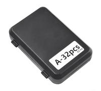 Kit de mouches de pêche à la mouche avec nymphes sèches et humides pour bar, truite, saumon gris, boîte d'assortiment de 24 ou 32 pièces pour marais de rivière, printemps, été, automne (A-32 pièces)