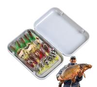 Kit de mouches de pêche à la mouche pour pêcheurs, équipement de pêche réaliste, leurres artificiels pour la pêche à la perche, pour les papas, les pêcheurs, les pères en plein air, l'aventure, lac