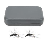 Kit De Mouches De PêChe à La Mouche RéAliste, Fourmi Noire, Ensemble D'appâTs TricotéS à La Main Avec BoîTe De Rangement éTanche Pour PêCheur à La Ligne, 40 PièCes
