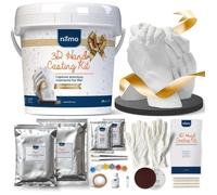 Kit de Moulage 3D - NIIMO - Mains Couple - Cadeau Unique - Inclus Peintures et Présentoir