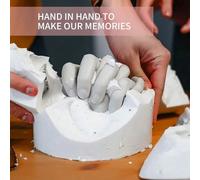 Kit de moulage 3D pour les mains de couple, poudre de clonage DIY pour la fête des mères ou le jour de la Saint-Valentin, disponible en 25g/100g/200g, une représentation parfaite de l'amour et des mom
